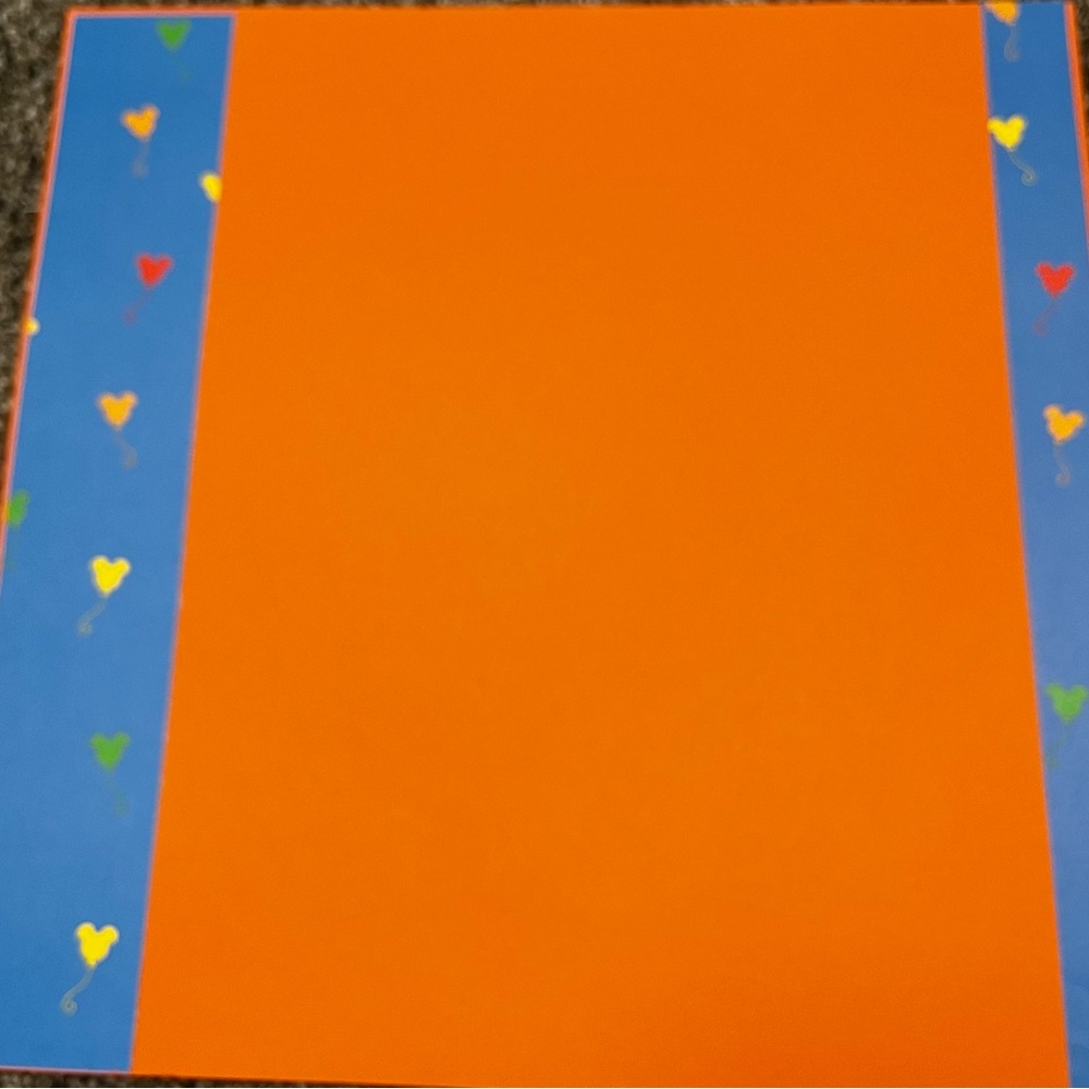Vibrant Orange and Blue Party Backdrop